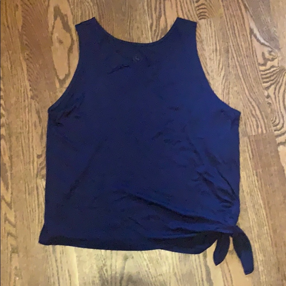 Emily HSU + Pure Barre side tie tank, new!  Size M